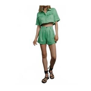 NEW PARENTEZI michelle high waist short in light green